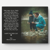 Happy Father's Day | かわいい詩のフォトプレート フォトプラーク (正面)