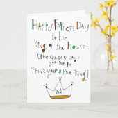 Happy Father's Day カード (黄色い花)