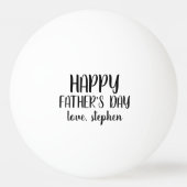 Happy Father's Day パーソナライズされた Photo 卓球ボール (裏面)