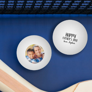 Happy Father's Day パーソナライズされた Photo 卓球ボール