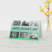 Happy Father's Day, パーソナライズされたPhotos Card カード (黄色い花)