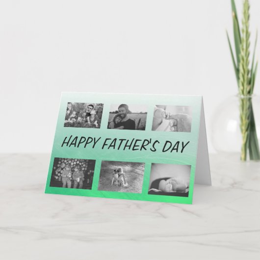 Happy Father's Day, パーソナライズされたPhotos Card カード (正面)