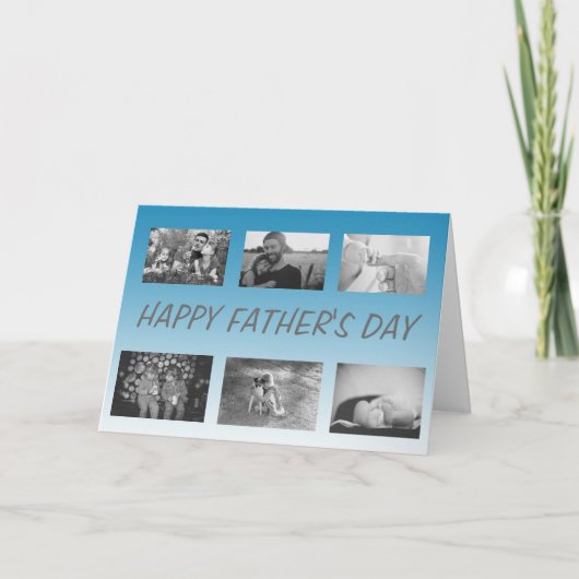 Happy Father's Day, パーソナライズされたPhotos Card カード (正面)