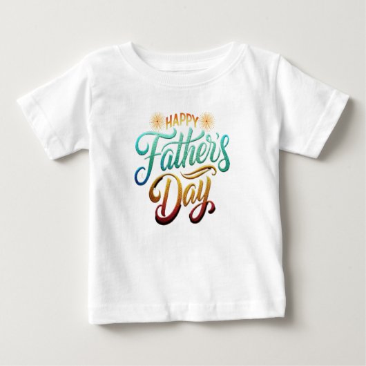 Happy Father's Day ベビーTシャツ (正面)
