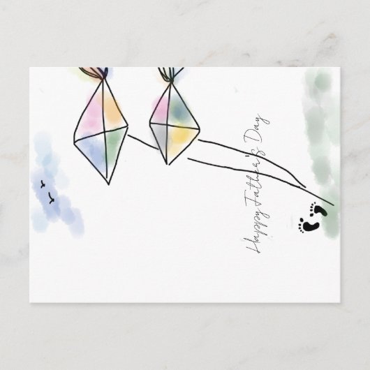 Happy Father's Day ポストカード (正面)