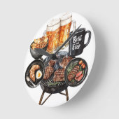 Happy Father's Day ラウンド壁時計 (傾斜)