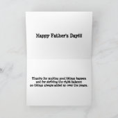 Happy Father's Day – 正しいバランスを実現 カード (内部)