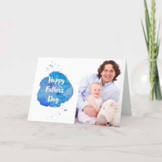 Happy Father's Day|水カラスプラッシュカスタム写真 カード
