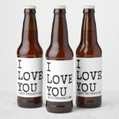 Happy Father's Day 2020 Beer Stickers for He ビールラベル (ボトル)