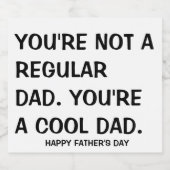 Happy Father's Day 2020 Beer Stickers for He ビールラベル (シングルラベル)