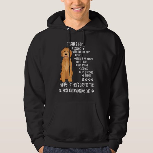 Happy Father's Day 2021 Goldendoodle Dad dog パーカ (正面)
