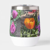 Happy Father's Day 2025 by RoseWrites Water Bottle (正面)