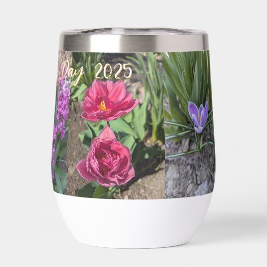 Happy Father's Day 2025 by RoseWrites Water Bottle (背面)