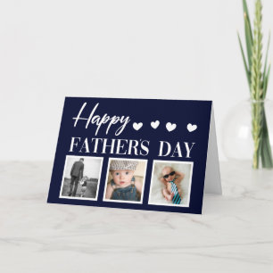Happy Father's Day 3 Photo モダン Father's Day Car カード