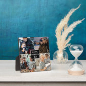 Happy Father's Day 4 Photo Collage パーソナライズされた フォトプラーク (インサイチュ)