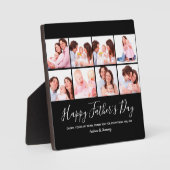 Happy Father's Day, 8パーソナライズされた Photo Collage フォトプラーク (正面)