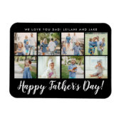 Happy Father's Day 8 Photo カスタム Message |マグネット マグネット (横)