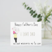 happy father's day around the world postcard  ポストカード (スタンド正面)
