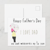 happy father's day around the world postcard  ポストカード (正面/裏面)