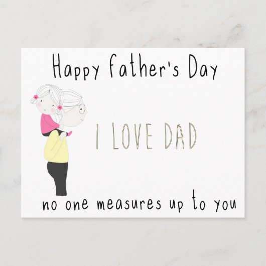 happy father's day around the world postcard  ポストカード (正面)