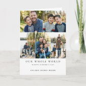 Happy Father's Day Best Dad Ever Photo Collage カード (正面)