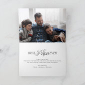 Happy Father's Day Best Papa Ever Photo Collage カード (内部)