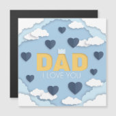 Happy Father's Day blueハートin the sky Card (正面/裏面)
