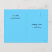 Happy Father's Day Blue海写真Azure Sky シーズンポストカード (裏面)