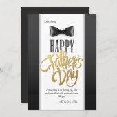 Happy Father's Day Bow Tieグリーティングカード シーズンカード (正面/裏面)