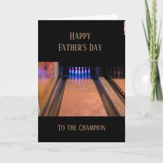 Happy Father's Day Bowling カード (正面)