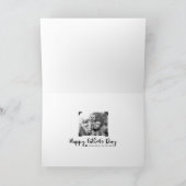 Happy Father's Day Brush Scriptフルフォト カード (内部)