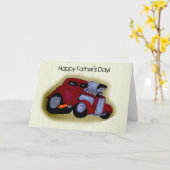 Happy Father's Day Car Greeting カード (黄色い花)