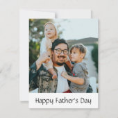 Happy Father's Day Cardのカスタム写パーソナライズされた真 シーズンカード (正面)