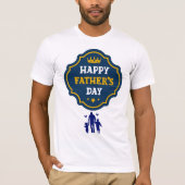 Happy Father's Day Crown & Kids - A 王室の Tribute Tシャツ (正面)