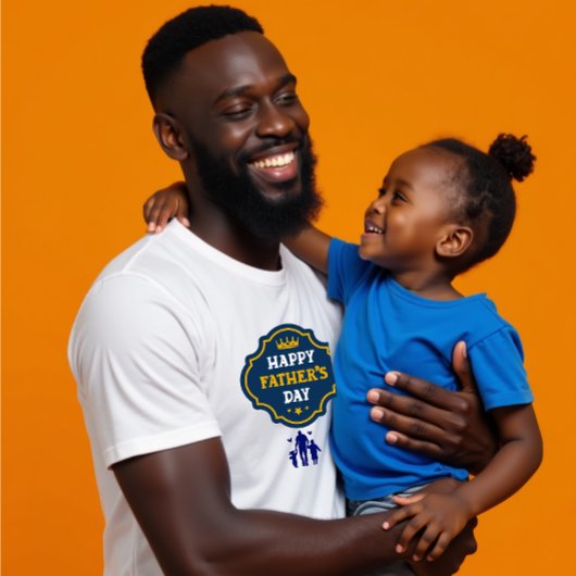 Happy Father's Day Crown & Kids - A 王室の Tribute Tシャツ