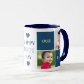 Happy Father's Day Custom Photo  マグカップ (正面右)