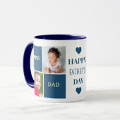 Happy Father's Day Custom Photo  マグカップ (正面左)