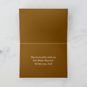 Happy Father's Day Dad Blessings Bible Scripture カード (内部)