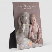 Happy Father's Day Daddyベビー写真 フォトプラーク (側面)