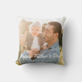 Happy Father's Day Daddy 最高の Photo Greeting クッション (正面)