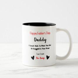 Happy Father's Day Daddy Love From The Bump Mug ツートーンマグカップ