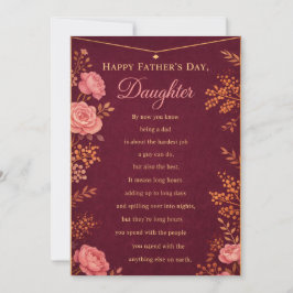 Happy Father's Day Daughter Card シーズンカード