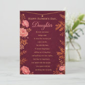 Happy Father's Day Daughter Card シーズンカード (スタンド正面)