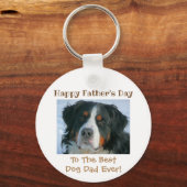Happy Father's Day Dog最高ののパパ写真 キーホルダー (裏面)