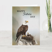 Happy Father's Day Eagle and Chick カード (正面)