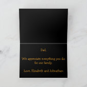 Happy Father's Day Fishing Fish Bass カード (内部)