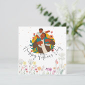 Happy Father's Day Flat Announcement Card 案内状 (スタンド正面)