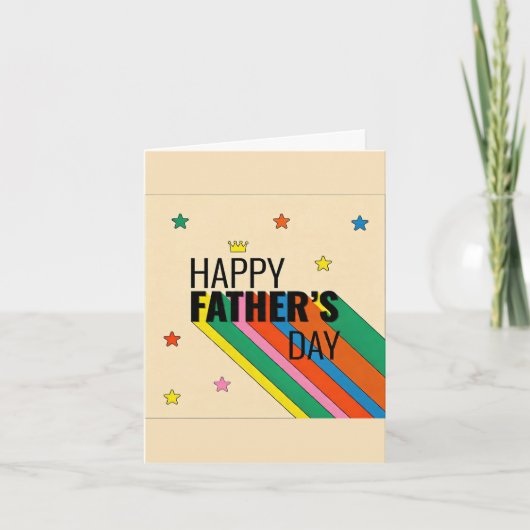 Happy Father's Day Folded Greeting Card カード (正面)