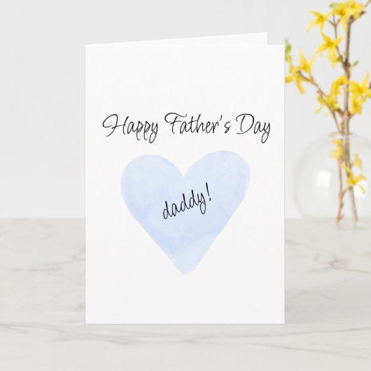 Happy Father's Day for Daddy Greeting Card カード (黄色い花)