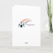 Happy Father's Day for Uncle with Rainbow & ハート カード (裏面)